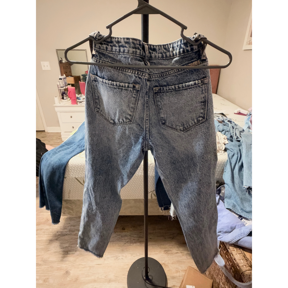 KanCan Distressed Acid Wash Denim Jeans in Blue - Picture 5 of 5